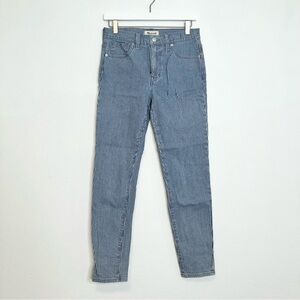 Madewell 9" Mid-Rise Skinny Jeans in Piper Stripe size 27
